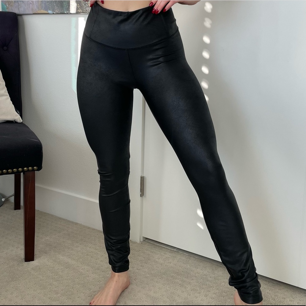 Faux Leather Black Leggings